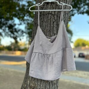 Meraki Light Gray Camisole Top